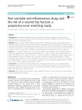 Non-steroidal anti-inflammatory drugs and the risk of a second hip fracture: A propensity-score matching study