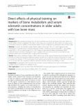 Direct effects of physical training on markers of bone metabolism and serum sclerostin concentrations in older adults with low bone mass