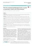 The first metatarsophalangeal joint in gout: A systematic review and meta-analysis
