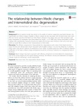 The relationship between Modic changes and intervertebral disc degeneration
