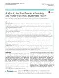 Anatomic stemless shoulder arthroplasty and related outcomes: A systematic review