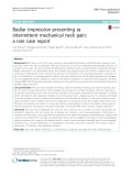 Basilar impression presenting as intermittent mechanical neck pain: A rare case report