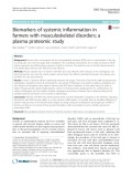 Biomarkers of systemic inflammation in farmers with musculoskeletal disorders; a plasma proteomic study
