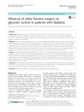 Influence of ankle fracture surgery on glycemic control in patients with diabetes