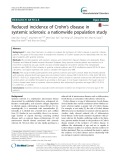 Reduced incidence of Crohn’s disease in systemic sclerosis: A nationwide population study
