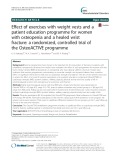 Effect of exercises with weight vests and a patient education programme for women with osteopenia and a healed wrist fracture: A randomized, controlled trial of the OsteoACTIVE programme