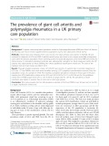 The prevalence of giant cell arteritis and polymyalgia rheumatica in a UK primary care population
