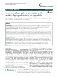 Musculoskeletal pain is associated with restless legs syndrome in young adults