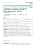 Influence of high glucose and advanced glycation end-products (ages) levels in human osteoblast-like cells gene expression