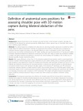 Definition of anatomical zero positions for assessing shoulder pose with 3D motion capture during bilateral abduction of the arms