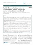 Cystatin C as a potential predictor of osteoprotegerin levels in healthy men, a cross-sectional, observational study
