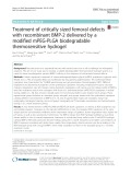 Treatment of critically sized femoral defects with recombinant BMP-2 delivered by a modified mPEG-PLGA biodegradable thermosensitive hydrogel