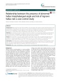 Relationship between the presence of abnormal hallux interphalangeal angle and risk of ingrown hallux nail: A case control study