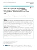 Pain coping skills training for African Americans with osteoarthritis (STAART): study protocol of a randomized controlled trial
