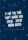 71 đề thi thử THPT Quốc gia 2020 môn GDCD