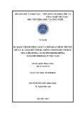 Luận văn Thạc sĩ Sinh học: Đa dạng thành phần loài và mối quan hệ di truyền giữa các loài rết thuộc giống Otostigmus porat, 1876 (Xhilopoda: Scolopendromorpha: Scolopendridae) ở Việt Nam