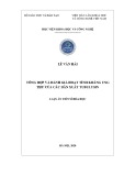 Luận án Tiến sĩ Hóa học: Tổng hợp và đánh giá hoạt tính kháng ung thư của các dẫn xuất tubulysin