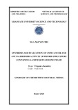 Summary of Chemisttry doctoral thesis: Synthesis and evaluation of anti-cancer Synthesis and evaluation of anti-cancer