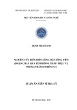 Luận án Tiến sĩ Địa lý: Nghiên cứu diễn biến lòng dẫn sông Tiền (đoạn chảy qua tỉnh Đồng Tháp) phục vụ phòng tránh thiên tai