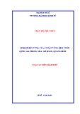 Luận án Tiến sĩ Kinh tế: Sinh kế bền vững của cư dân vùng đệm vườn quốc gia Phong Nha – Kẻ Bàng, Quảng Bình