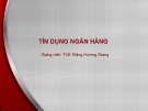 Bài giảng Tín dụng ngân hàng: Bài 6 - ThS. Đặng Hương Giang