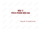 Bài giảng Giải tích: Bài 2 - ThS. Nguyễn Hải Sơn