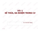 Bài giảng ngôn ngữ C#: Bài 5 - Chử Đức Hoàng