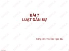 Bài giảng Lý luận Nhà nước và pháp luật: Bài 7 - ThS. Đào Ngọc Báu