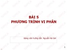 Bài giảng Toán cao cấp: Bài 5 - Nguyễn Hải Sơn