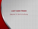 Bài giảng Luật cạnh tranh: Bài 3 - TS. Trần Thị Thu Phương