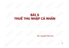 Bài giảng Thuế: Bài 6 - Ths. Nguyễn Minh Đức