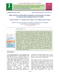 Effect of INM on soil fertility, productivity and economics of cotton + greengram intercropping system in vertisols