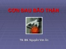 Bài giảng Cơn đau bão thận - TS. BS. Nguyễn Văn Ân