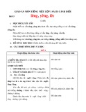 Giáo án môn Tiếng Việt lớp 1 sách Cánh Diều - Bài 83: iêng, yêng, iêc