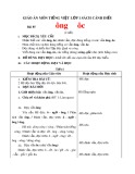 Giáo án môn Tiếng Việt lớp 1 sách Cánh Diều - Bài 85: ông, ôc