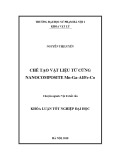 Khóa luận tốt nghiệp: Chế tạo vật liệu từ cứng nanocomposite Mn-Ga-Al/Fe-Co