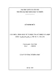 Luận văn Thạc sĩ Khoa học: Cấu trúc, tính chất từ nhiệt của hợp chất La0,8R0,2(F20,88Si0,12)13 với R=Y, Tb và Yb