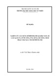 Luận văn Thạc sĩ Khoa học: Nghiên cứu xây dựng mô hình đánh giá khả năng tự làm sạch của nước sông, ứng dụng cho sông Nhuệ đoạn chảy qua thành phố Hà Nội