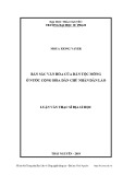 Luận văn Thạc sĩ Địa lý học: Bản sắc văn hóa của dân tộc Mông ở nước Cộng hòa Dân chủ Nhân dân Lào