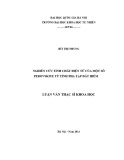 Luận văn Thạc sĩ Vật lý: Nghiên cứu tính chất điện tử của một số Perovskite từ tính pha tạp đất hiếm