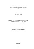 Luận văn Thạc sĩ Khoa học: Chế tạo và nghiên cứu vật liệu multiferroic LaFeO3 - PZT