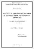 Luận văn Thạc sĩ Địa lý học: Nghiên cứu tổ chức lãnh thổ công nghiệp Tp. Hồ Chí Minh thời kì công nghiệp hoá - hiện đại hoá