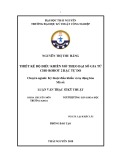 Luận văn Thạc sĩ Kỹ thuật: Thiết kế bộ điều khiển mờ theo đại số gia tử cho robot 2 bậc tự do