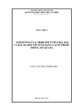 Luận văn Thạc sĩ Khoa học: Ảnh hưởng của chirp phi tuyến bậc hai và bậc ba đối với xung dạng Gauss trong thông tin quang