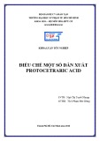 Khóa luận tốt nghiệp đại học: Điều chế một số dẫn xuất của protocetraric acid