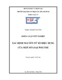 Khóa luận tốt nghiệp đại học: Xác định nguyên tử số hiệu dụng của một số loại polyme