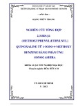 Khóa luận tốt nghiệp đại học: Tổng hợp 2,3-bis-[4- (methoxyphenyl)ethynyl]quinoxaline từ 1-Iodo-4-methoxybenzene bằng phản ứng Sonogashira