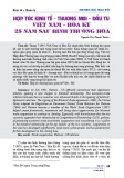Hợp tác kinh tế - thương mại - đầu tư Việt Nam - Hoa Kỳ 25 năm sau bình thường hóa