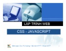 Bài giảng Lập trình web: CSS-Javascript – Chu Thị Hường