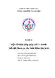 Sáng kiến kinh nghiệm Mầm non: Một số biện pháp giúp trẻ 5–6 tuổi tích cực tham gia vào hoạt động tạo hình